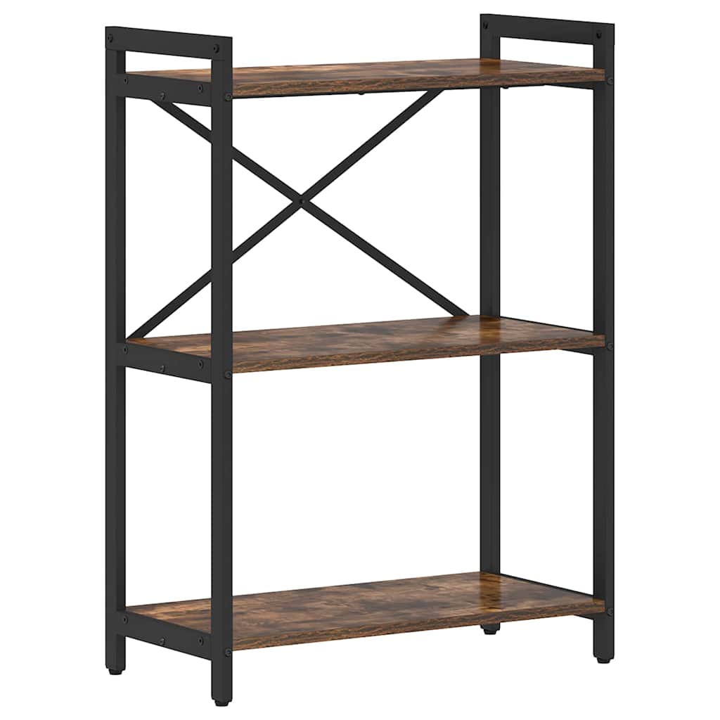 Hyllsystem Rökt ek 60 x 30 x 85 cm Konstruerat trä