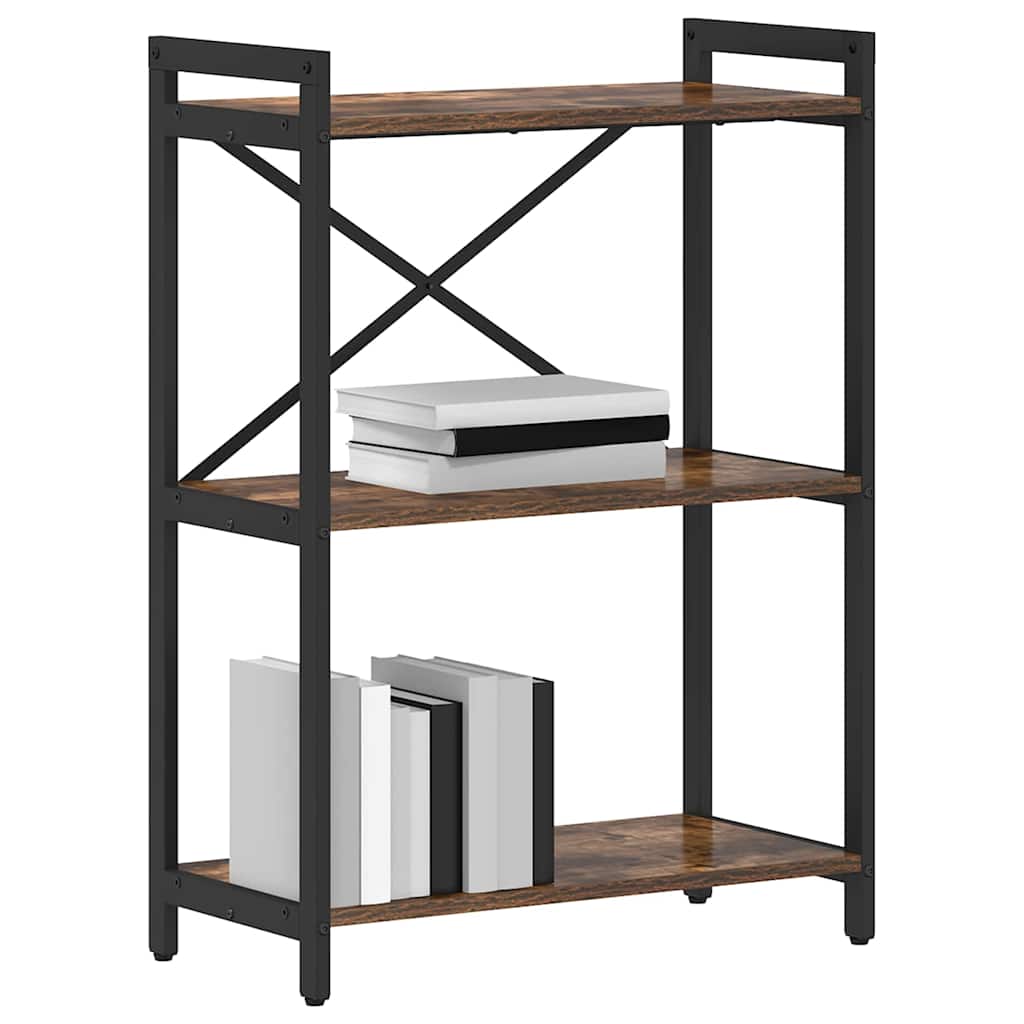 Hyllsystem Rökt ek 60 x 30 x 85 cm Konstruerat trä