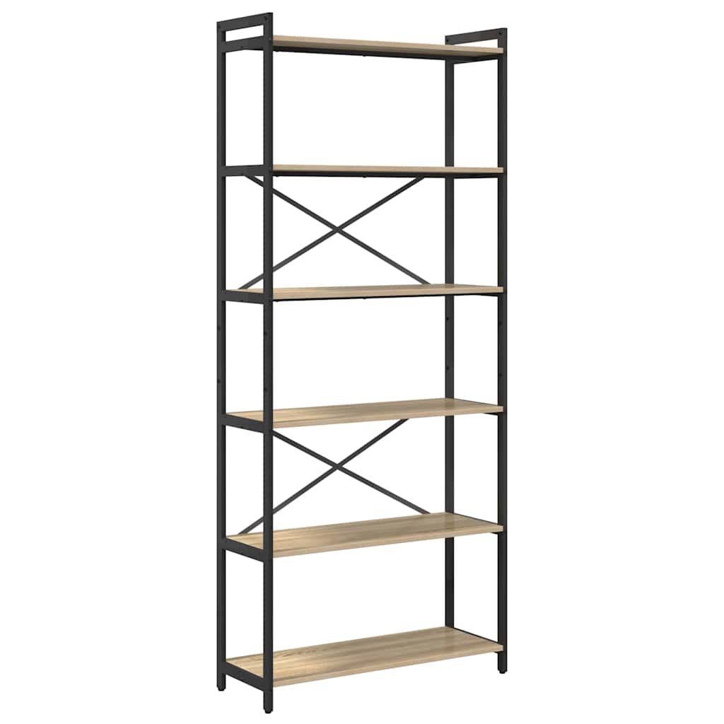Hyllsystem Sonoma-ek 80 x 30 x 189,5 cm Konstruerat trä