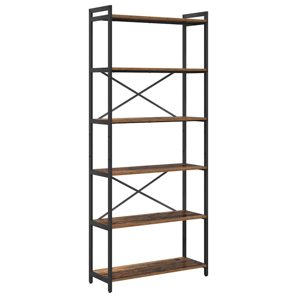 Hyllsystem Gammalt trä 80 x 30 x 189,5 cm Konstruerat trä