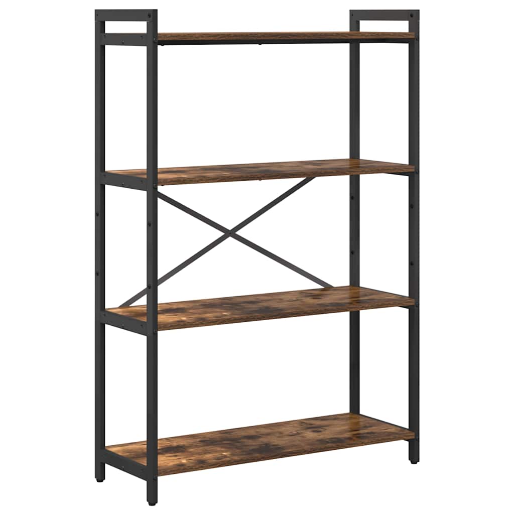 Hyllsystem Rökt ek 80 x 30 x 120 cm Konstruerat trä