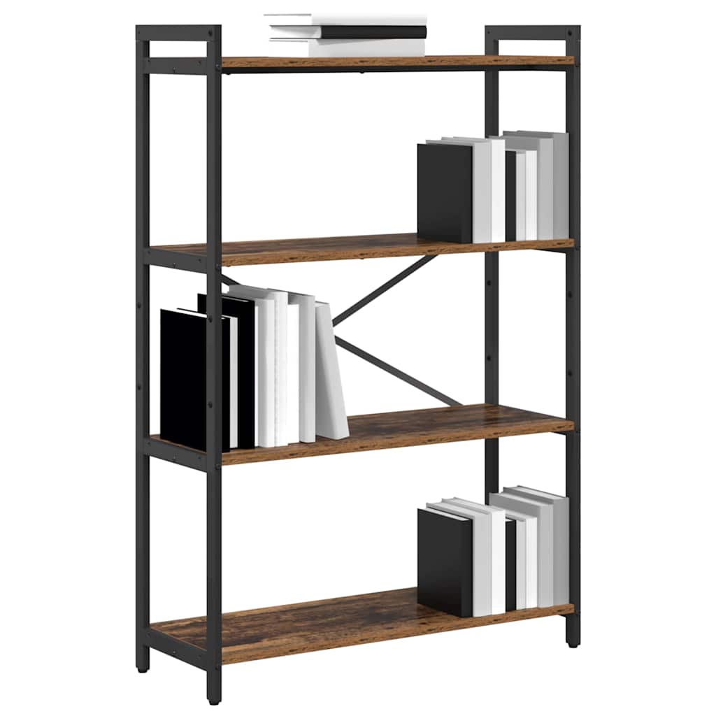 Hyllsystem Gammalt trä 80 x 30 x 120 cm Konstruerat trä