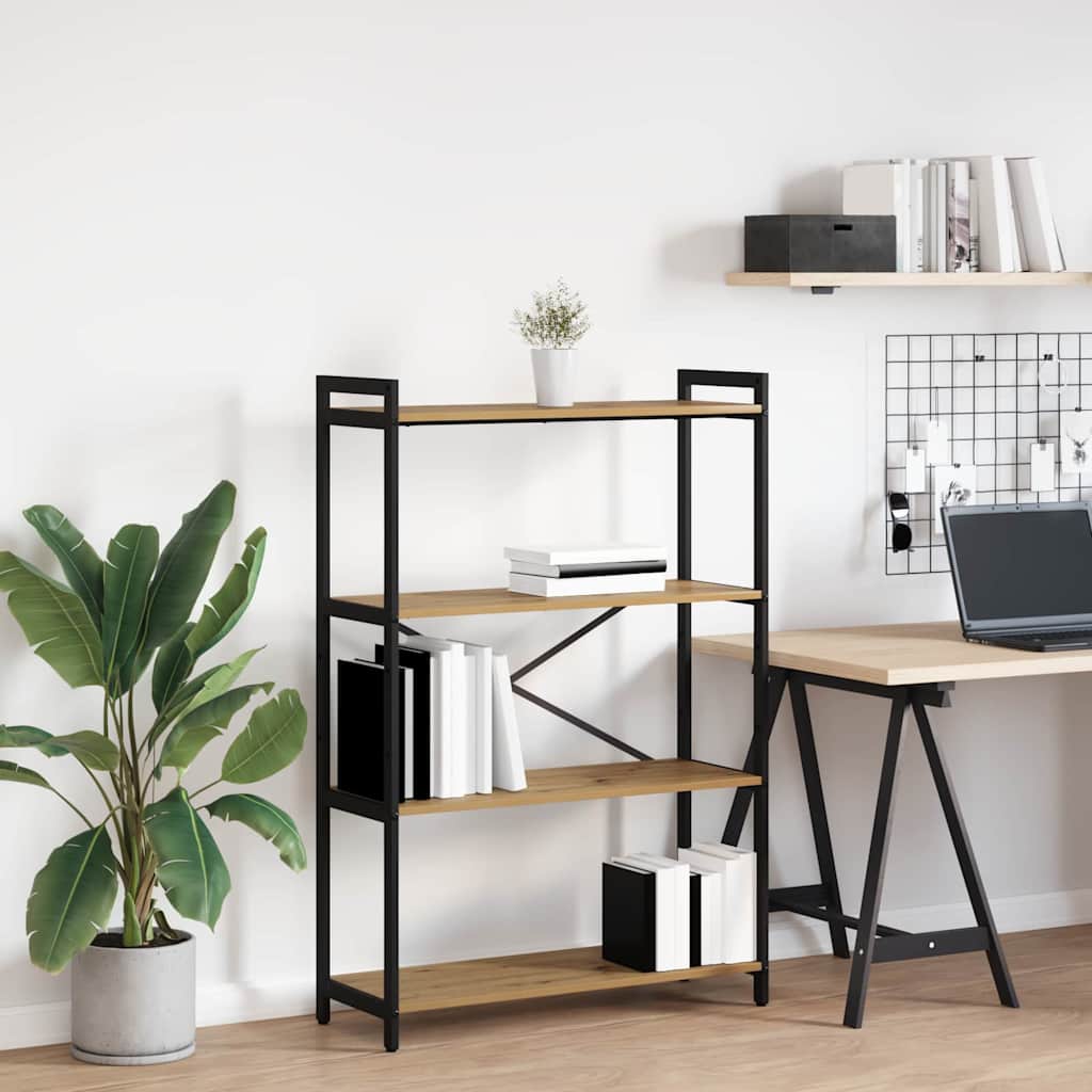 Hyllsystem 80 x 30 x 120 cm Konstruerat trä Artisan Ek