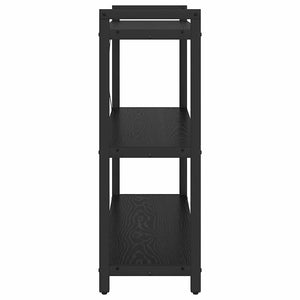 Hyllsystem Svart Ek 80 x 30 x 85 cm Konstruerat trä