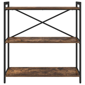 Hyllsystem Rökt ek 80 x 30 x 85 cm Konstruerat trä