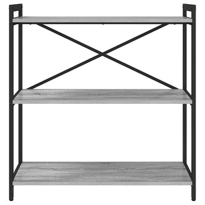 Hyllsystem Grå sonoma 80 x 30 x 85 cm Konstruerat trä