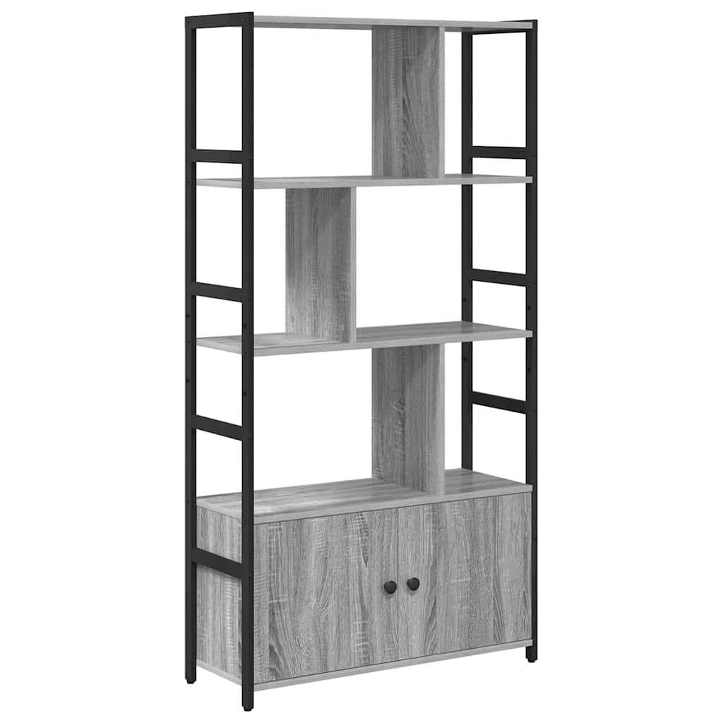 Hyllsystem Grå sonoma 80 x 30 x 155,5 cm Konstruerat trä