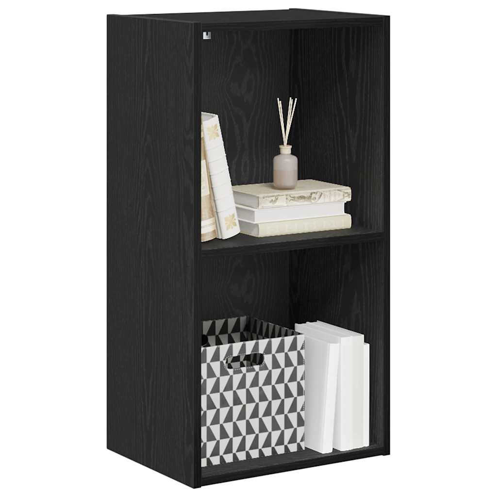 Hyllsystem Svart Ek 40 x 30 x 77 cm Konstruerat trä