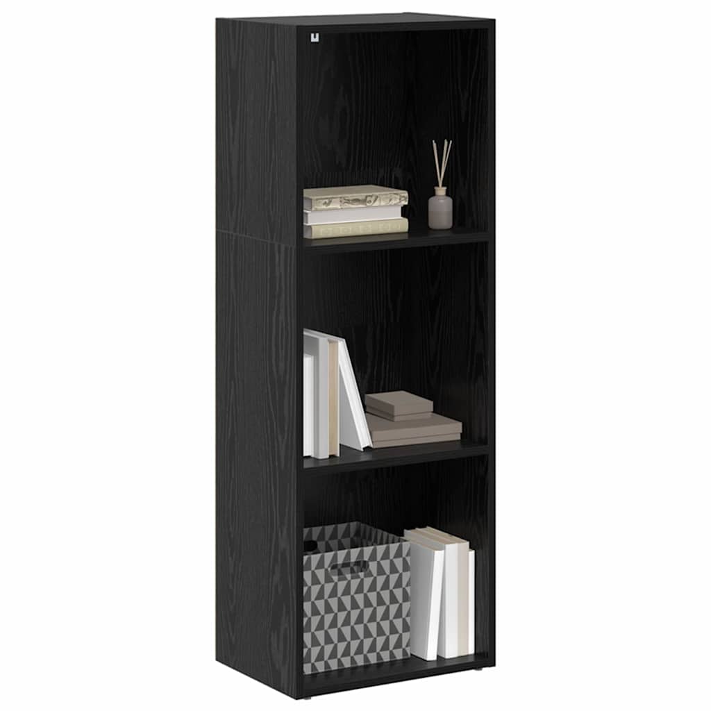 Hyllsystem Svart Ek 40 x 30 x 114 cm Konstruerat trä