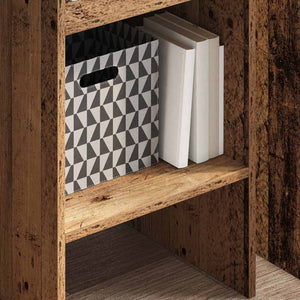 Bokskåp Gammalt trä 40 x 35 x 180 cm Konstruerat trä