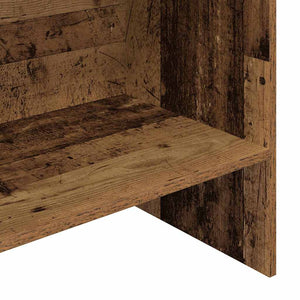 Bokskåp Gammalt trä 60 x 35 x 180 cm Konstruerat trä