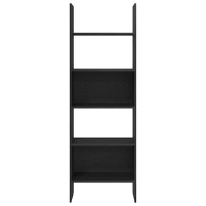 Bokskåp Svart Ek 60 x 35 x 180 cm Konstruerat trä