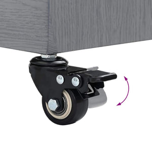 Parasollfot Mörk Grå Trälook 45 x 45 x 31,5 cm