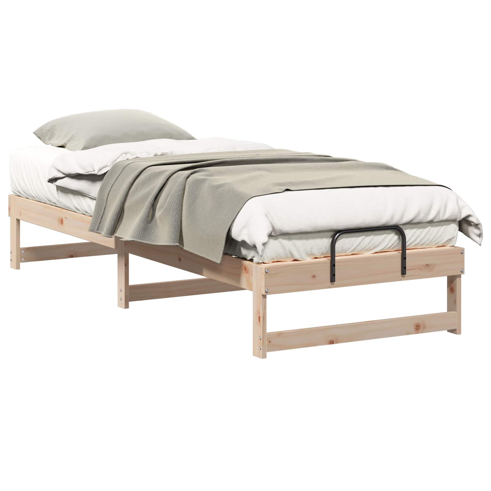 Sängram Brun 90 x 210 cm Massiv furu