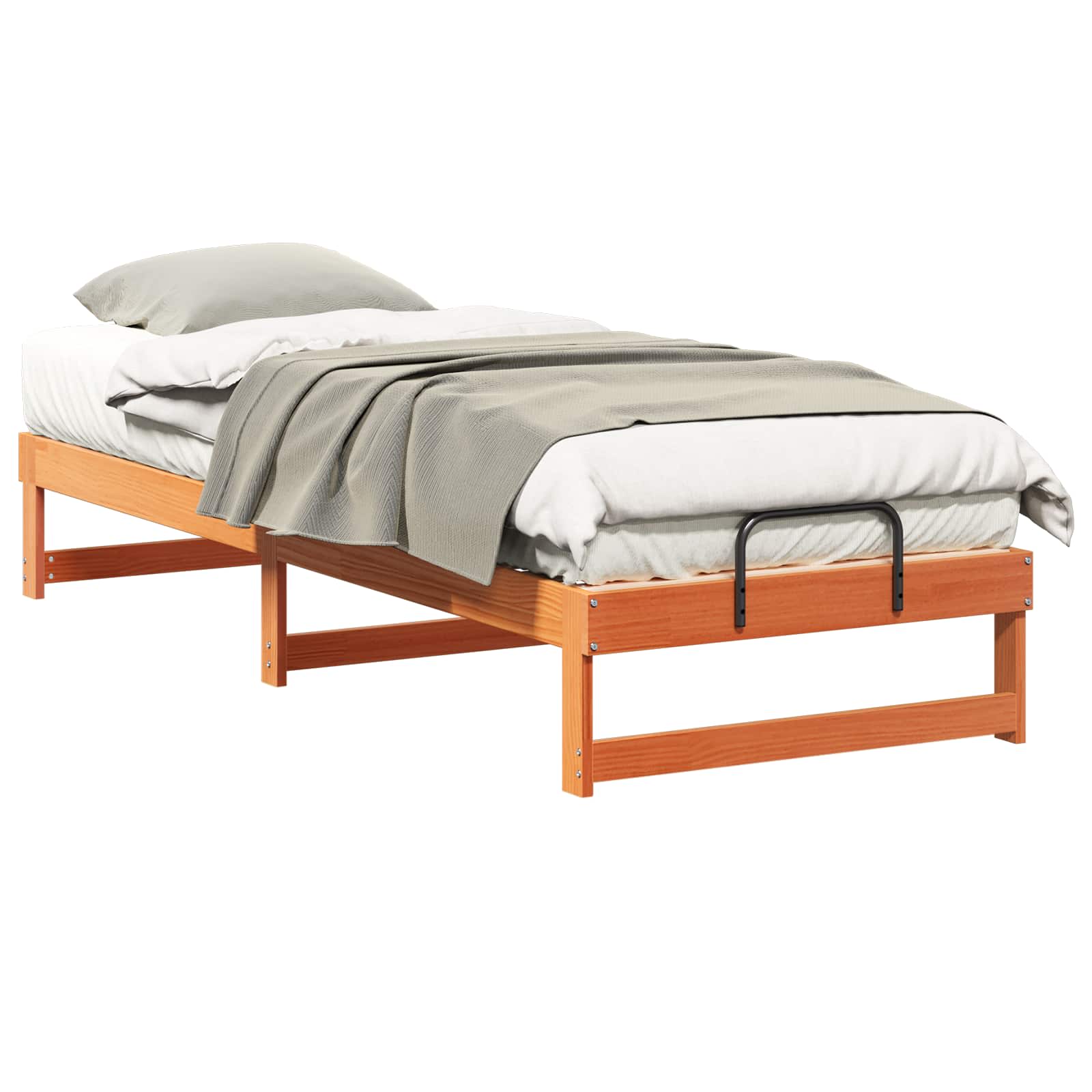 Sängram Brun 90 x 210 cm Massiv furu