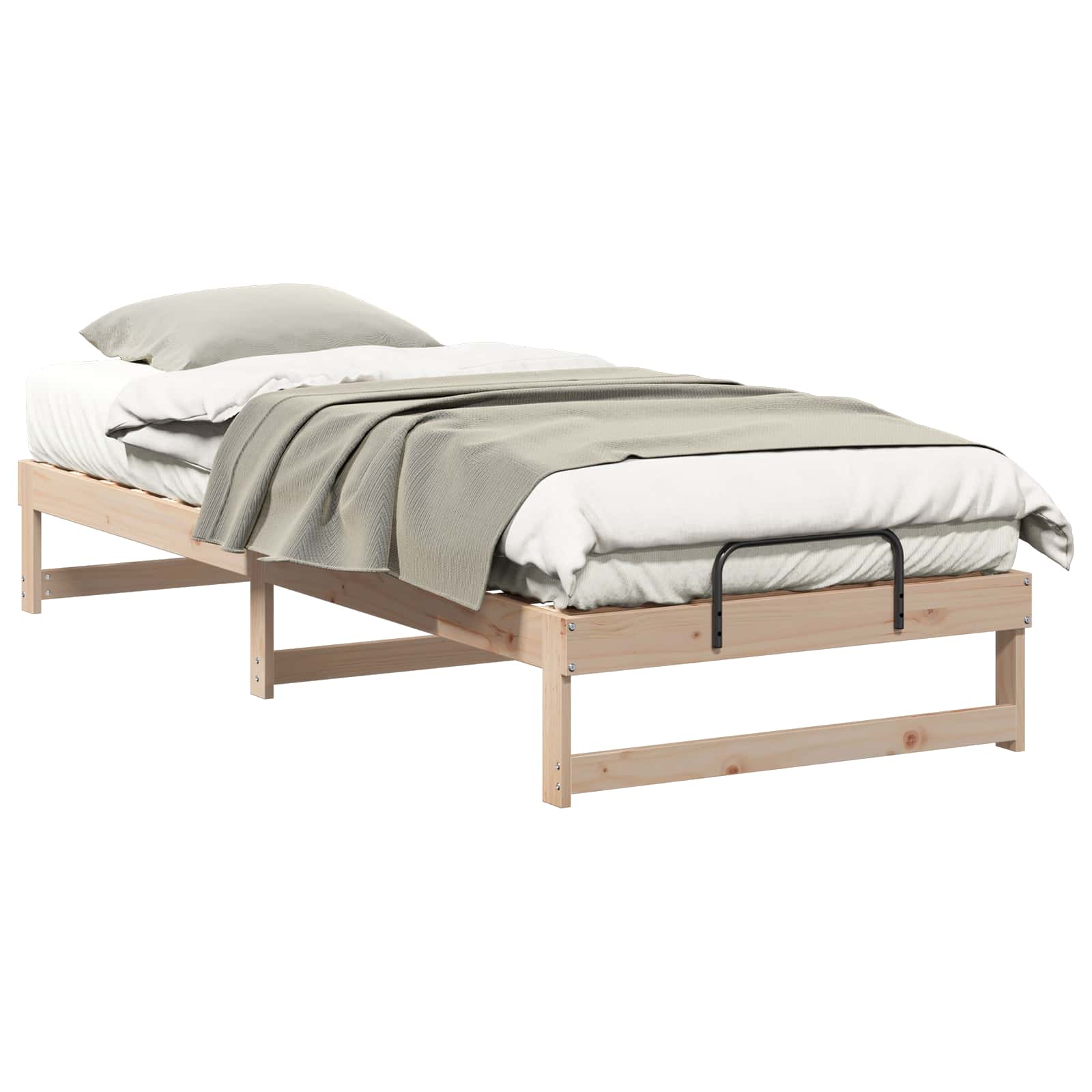 Sängram Brun 90 x 220 cm Massiv furu