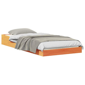 Sängram Vaxbrun 100 x 220 cm Massiv furu