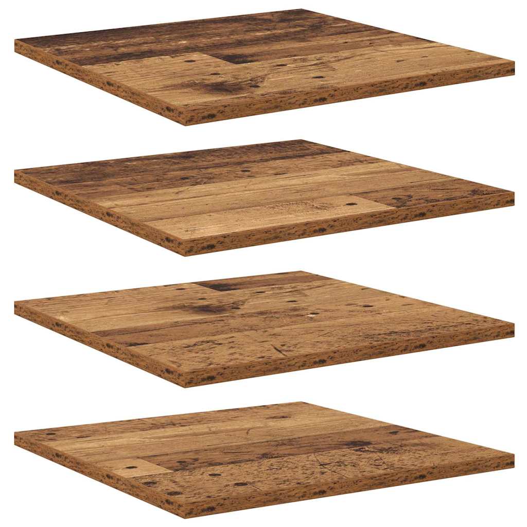 Bokhylla Bräda 4 pcs Brun 40 x 40 x 1,5 cm Konstruerat trä