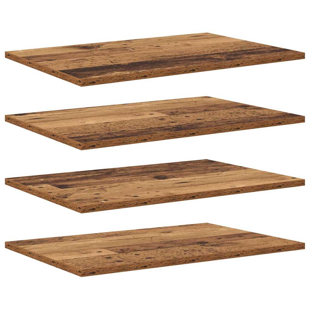 Bokhylla Bräda 4 pcs Brun 60 x 40 x 1.5 cm Konstruerat trä