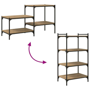 Bokhylla Bräda 4 pcs Brun 60 x 40 x 1.5 cm Konstruerat trä