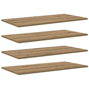 Bokhylla Bräda 4 pcs Brun 80 x 40 x 1,5 cm Konstruerat trä