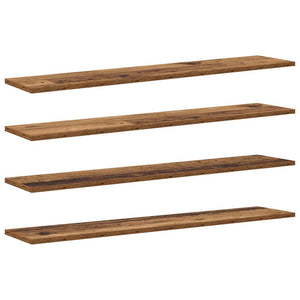Bokhylla Bräda 4 pcs Brun 100 x 20 x 1,5 cm Konstruerat trä