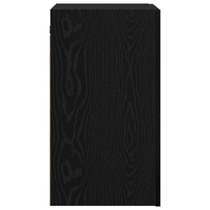 Vägg TV Skåp 2 pcs Svart Ek 30,5 x 30 x 60 cm Konstruerat trä
