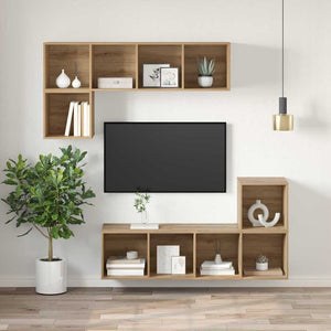 TV-bänkset Artisan Ek 37 x 37 x 107 cm Konstruerat trä