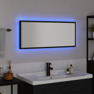 Spegel Väggmonterad Svart Ek 90 x 8,5 x 37 cm Konstruerat trä