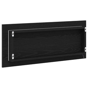 Spegel Väggmonterad Svart Ek 90 x 8,5 x 37 cm Konstruerat trä