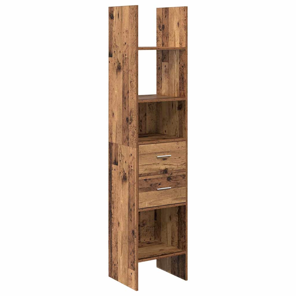 Bokskåp Gammalt trä 40 x 35 x 180 cm Konstruerat trä
