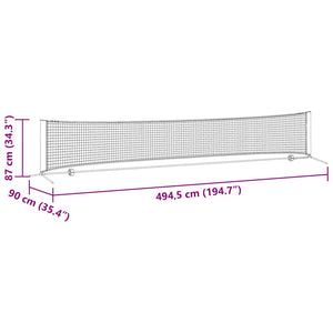 Tennis Nät Svart och röd 494.5 x 90 x 87 cm Polyester