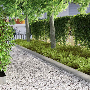 Kant för gräsmatta 4 pcs Silver 450 x 0.05 x 15 cm