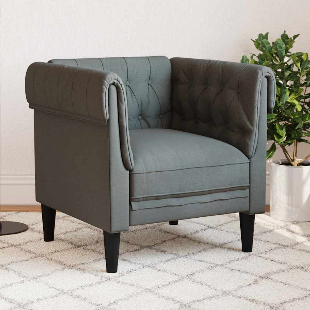 Soffa Mörkgrå 78,5 x 74,5 x 74,5 cm Polyester