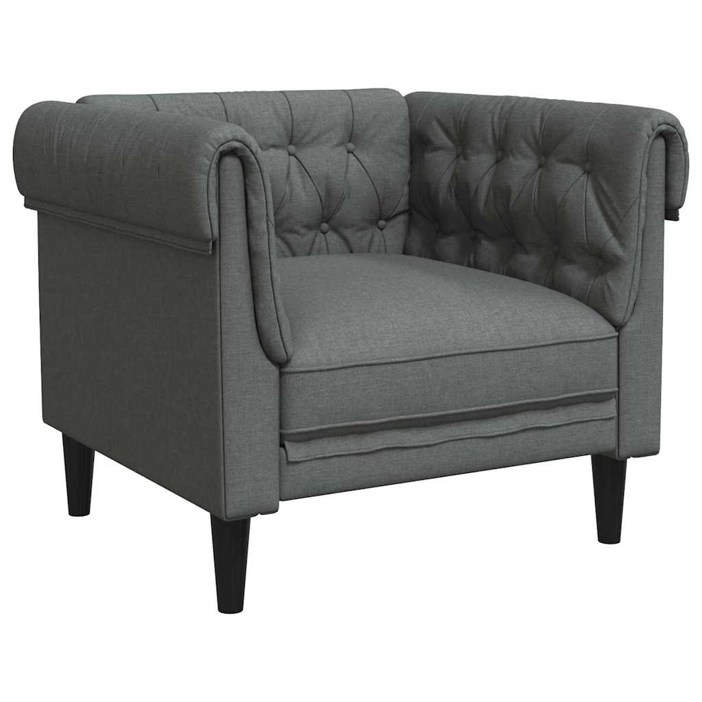 Soffa Mörkgrå 78,5 x 74,5 x 74,5 cm Polyester