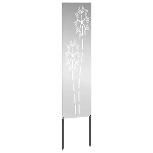 Trädgårds integritetsskärm Silver 32 x 140 cm Galvaniserat stål