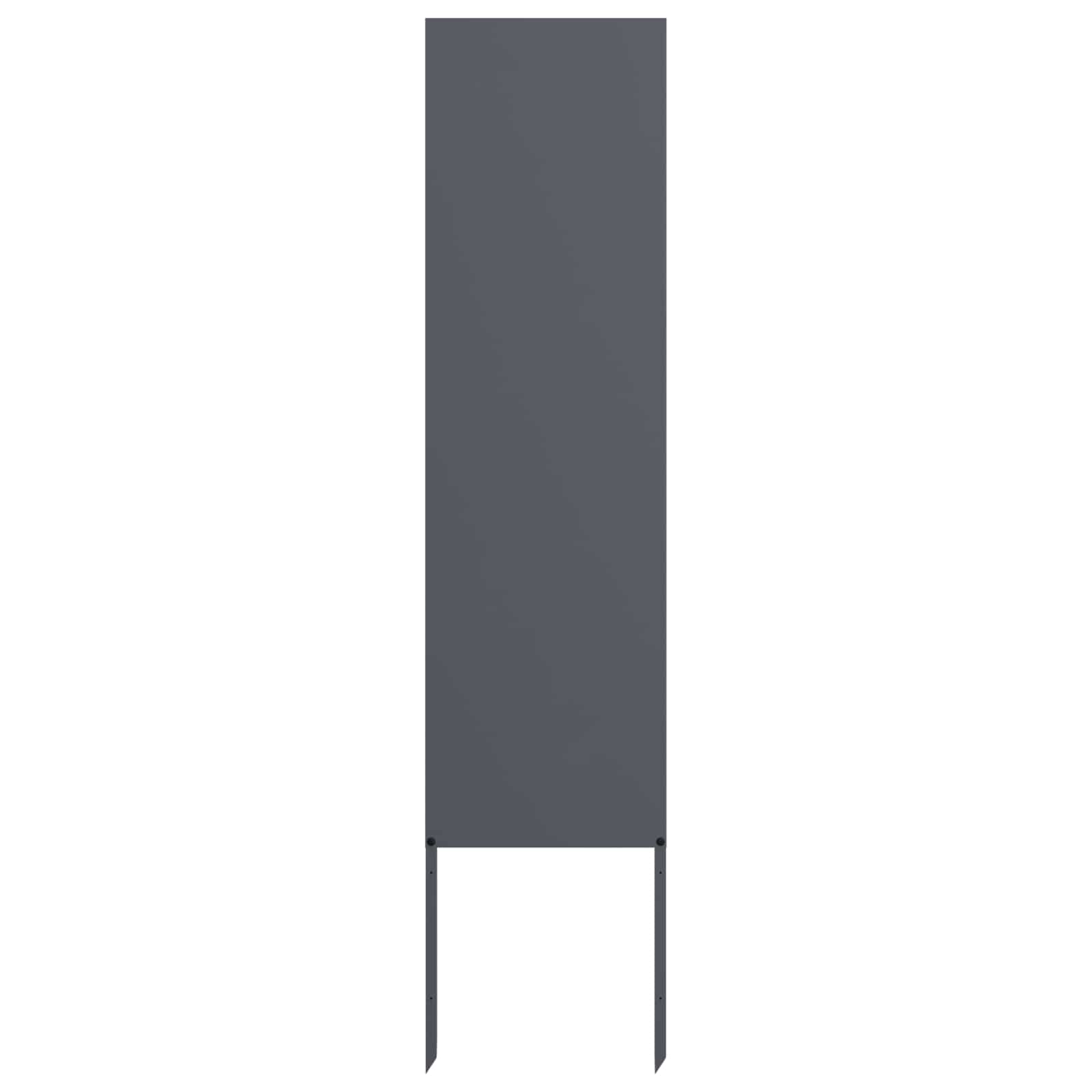 Trädgårds integritetsskärm Antracit 32 x 140 cm Kallvalsat stål