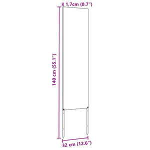 Trädgårds integritetsskärm Antracit 32 x 140 cm Kallvalsat stål