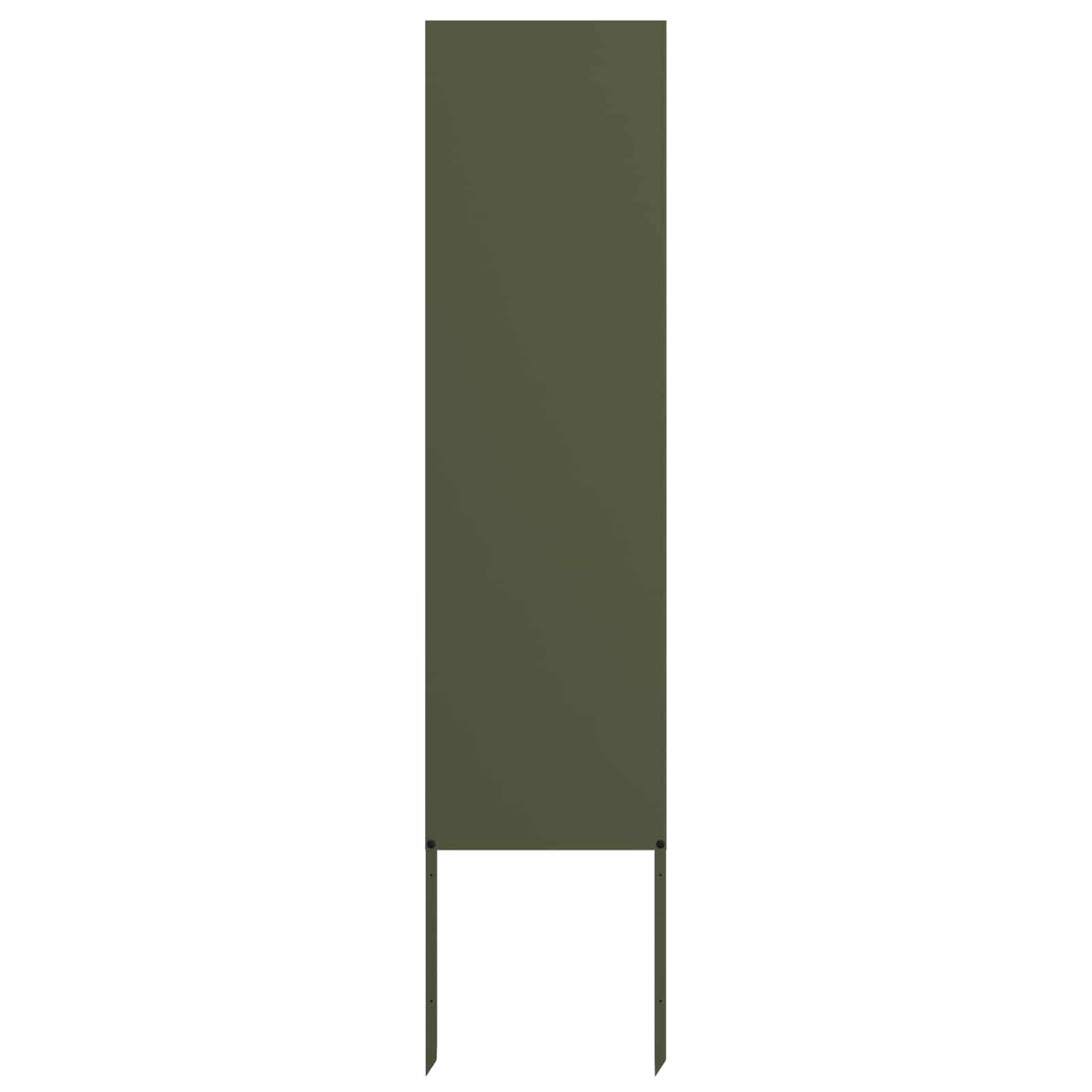 Trädgårds integritetsskärm Olivgrön 32 x 140 cm Kallvalsat stål