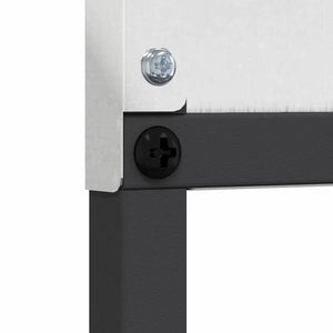 Trädgårds integritetsskärm Silver 32 x 140 cm Rostfritt stål