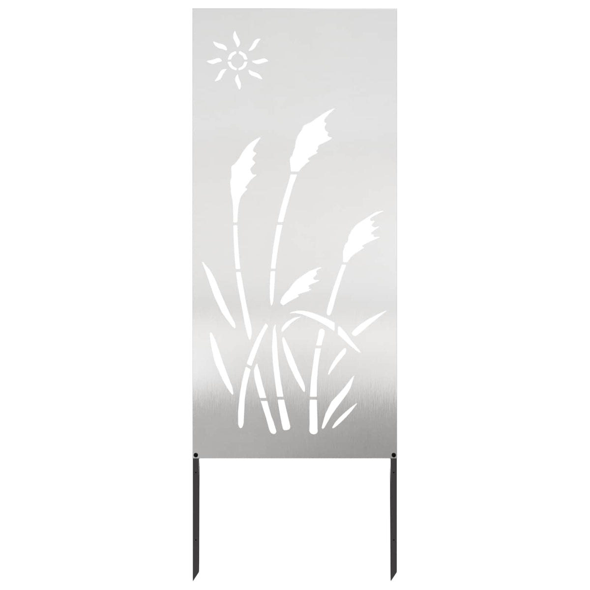 Trädgårds integritetsskärm Silver 50 x 140 cm Rostfritt stål