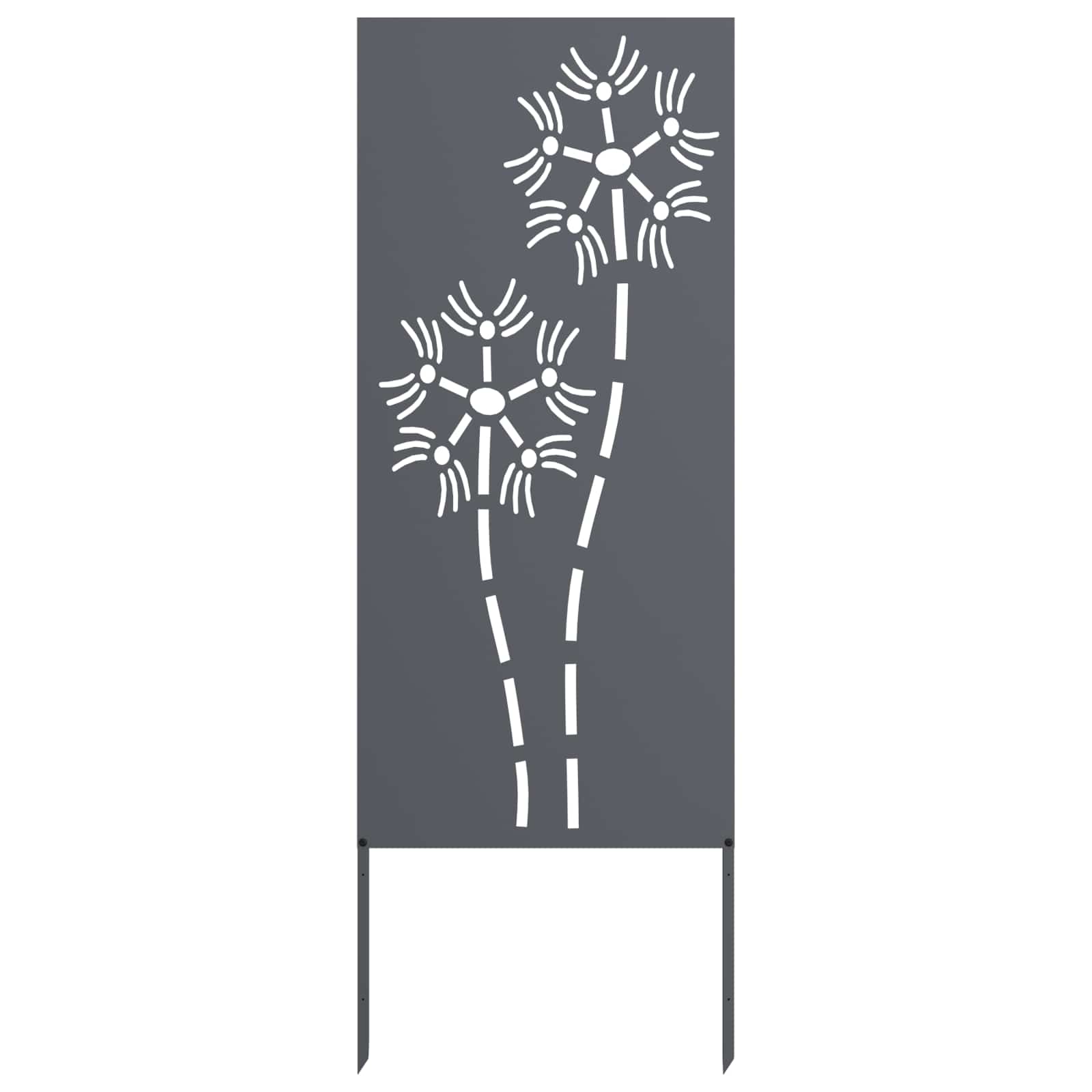 Trädgårds integritetsskärm Antracit 50 x 140 cm Kallvalsat stål