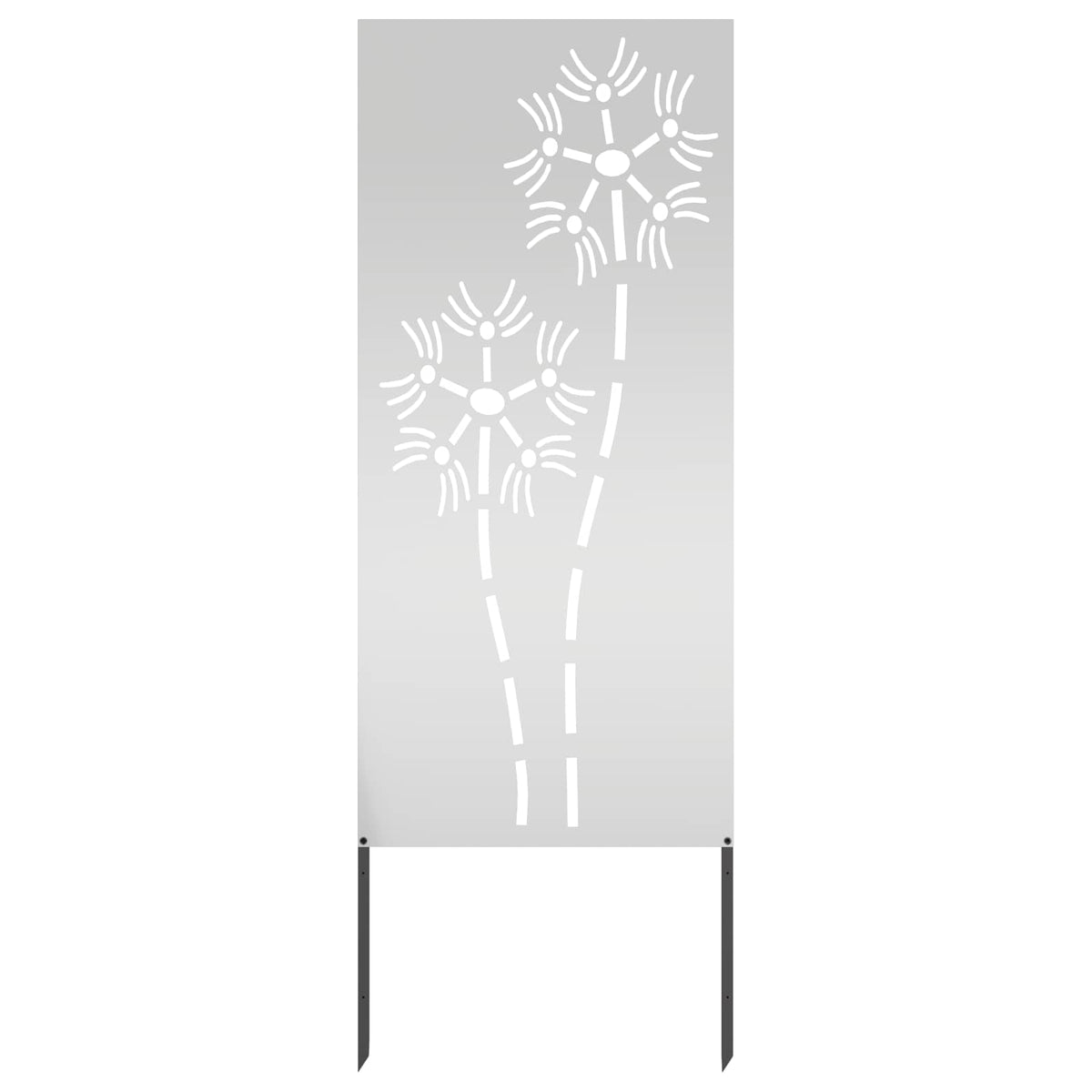 Trädgårds integritetsskärm Silver 50 x 140 cm Galvaniserat stål