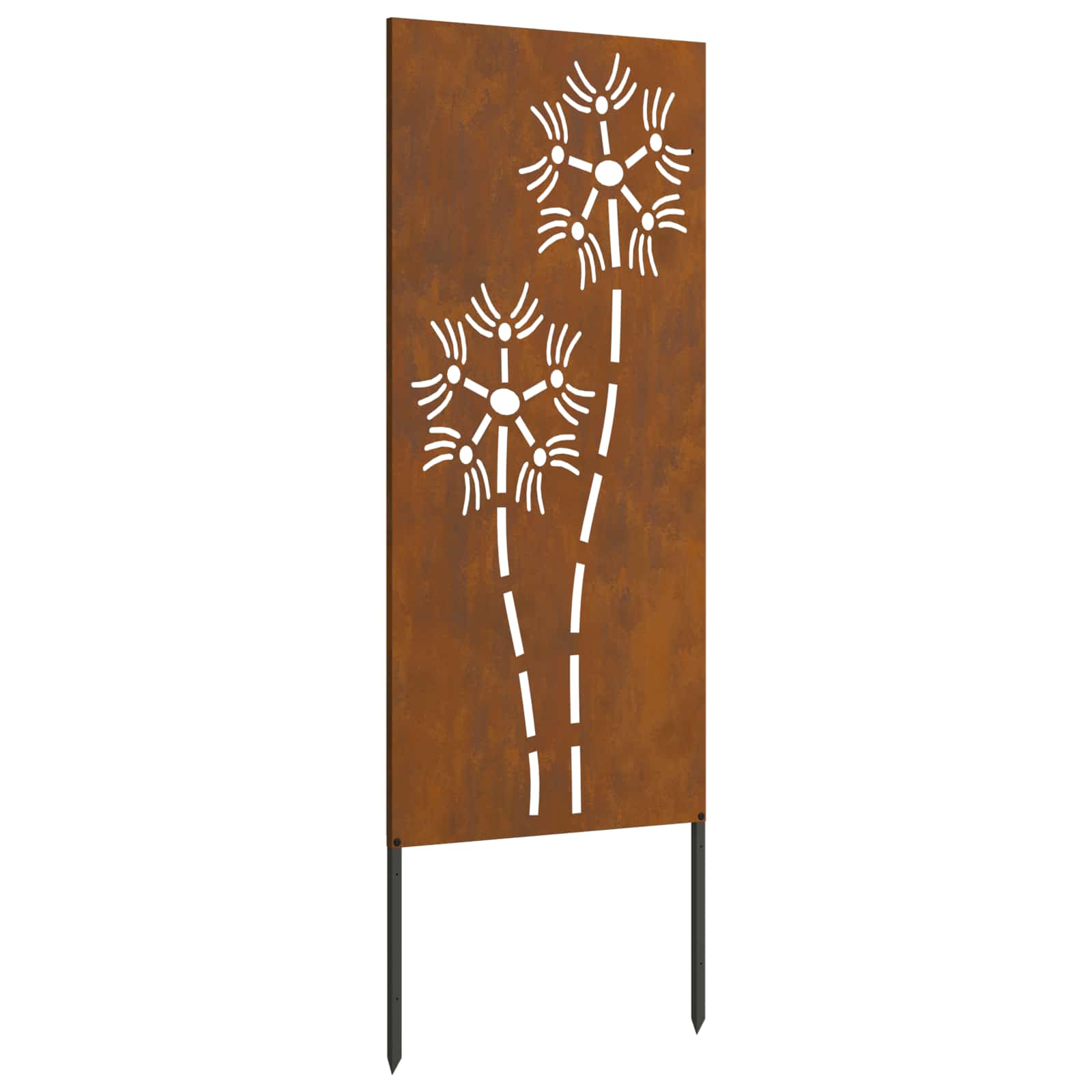 Trädgårds integritetsskärm Fiskfjäll Rostig 50 x 140 cm