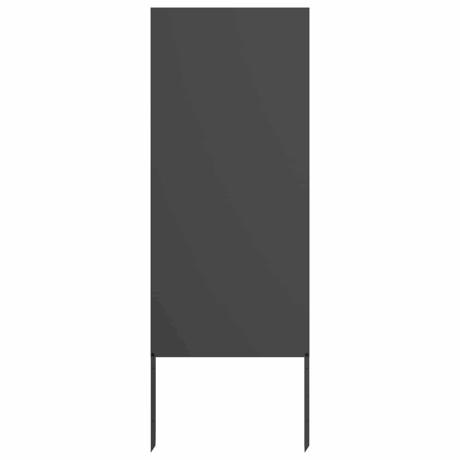 Trädgårds integritetsskärm Svart 50 x 140 cm Kallvalsat stål