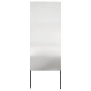 Trädgårds integritetsskärm Silver 50 x 140 cm Rostfritt stål