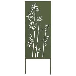 Trädgårds integritetsskärm Olivgrön 50 x 140 cm Kallvalsat stål