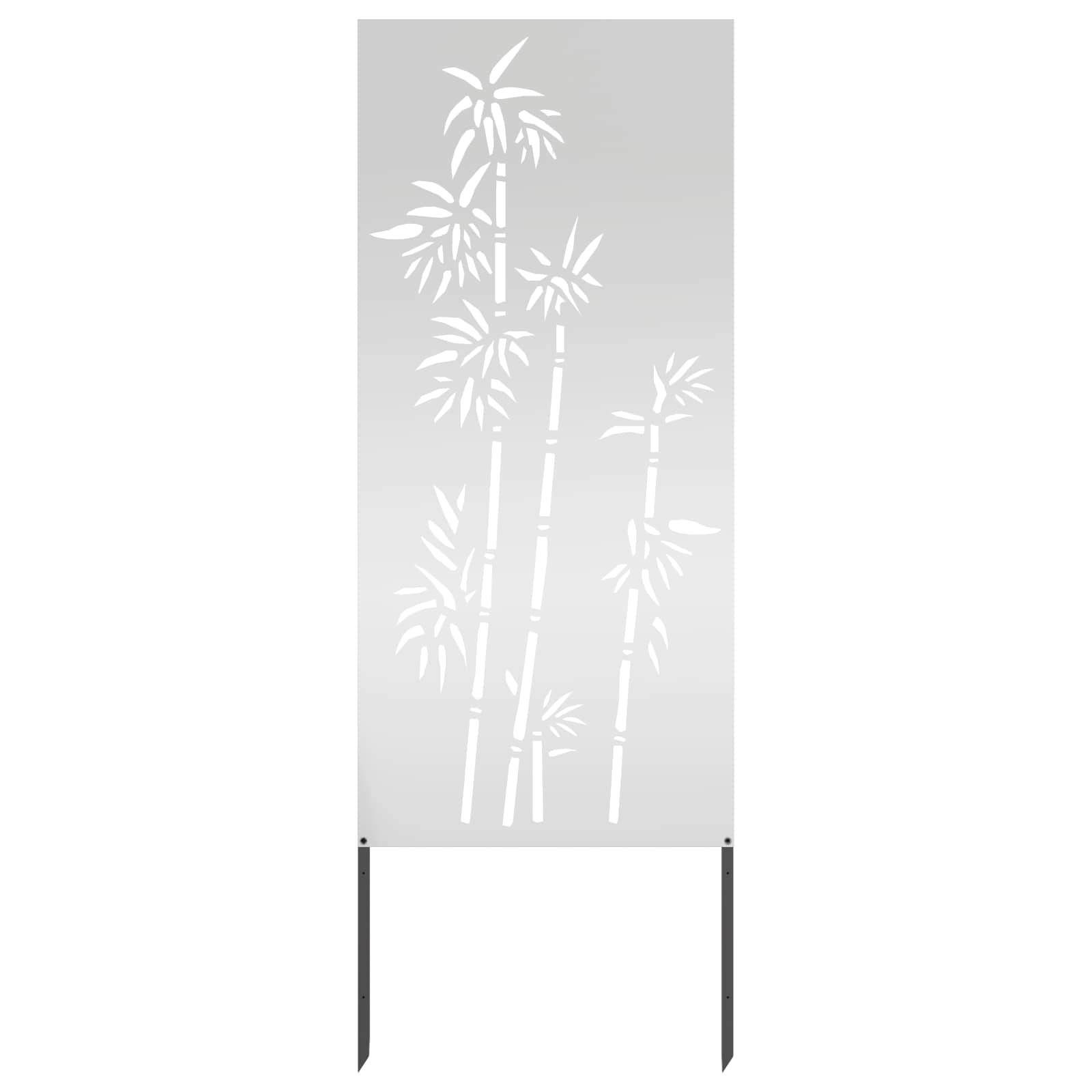 Trädgårds integritetsskärm Silver 50 x 140 cm Galvaniserat stål