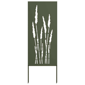 Trädgårds integritetsskärm Olivgrön 50 x 140 cm Kallvalsat stål