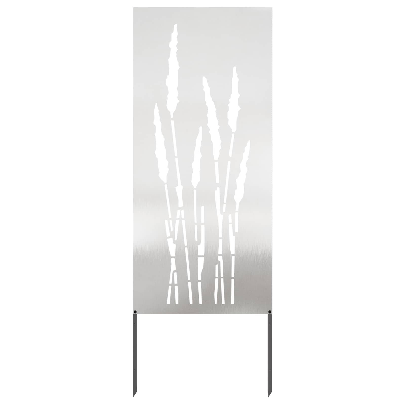 Trädgårds integritetsskärm Silver 50 x 140 cm Rostfritt stål